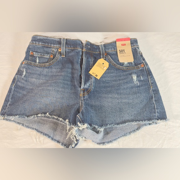 Levi's Pants - Levi's 501 Women's Blue Denim Cutoff Shorts. Size 29